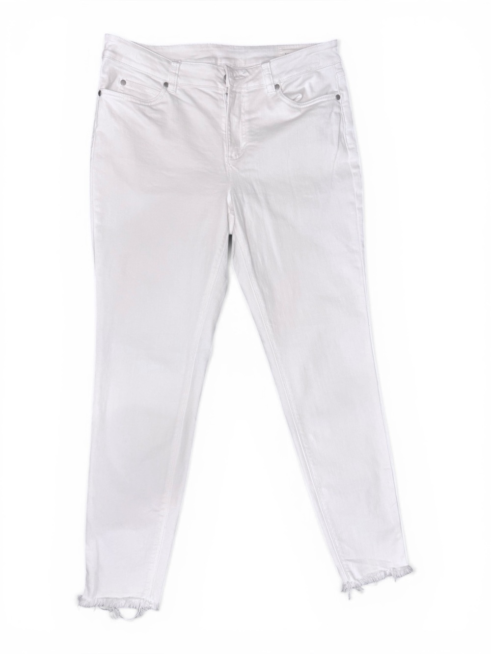 Vince Camuto White Skinny Jeans Raw Frayed Hem – Women’s Size 10/30